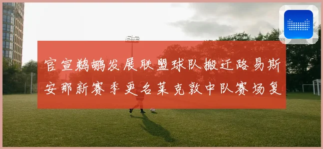 官宣鹈鹕发展联盟球队搬迁路易斯安那新赛季更名莱克敦中队赛场复盘